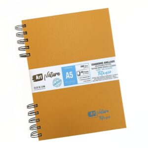 Cuaderno tapa dura anillado Titanio A3 x 20 hojas