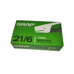 Broches 21/6 x1000 "GRAP"